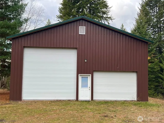 a backyard of a house