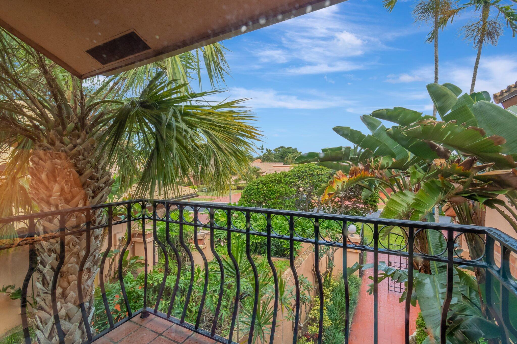 6427 Via Rosa Boca Raton, FL 33433 - Photo 56 of 80 a view of a palm plant from a balcony