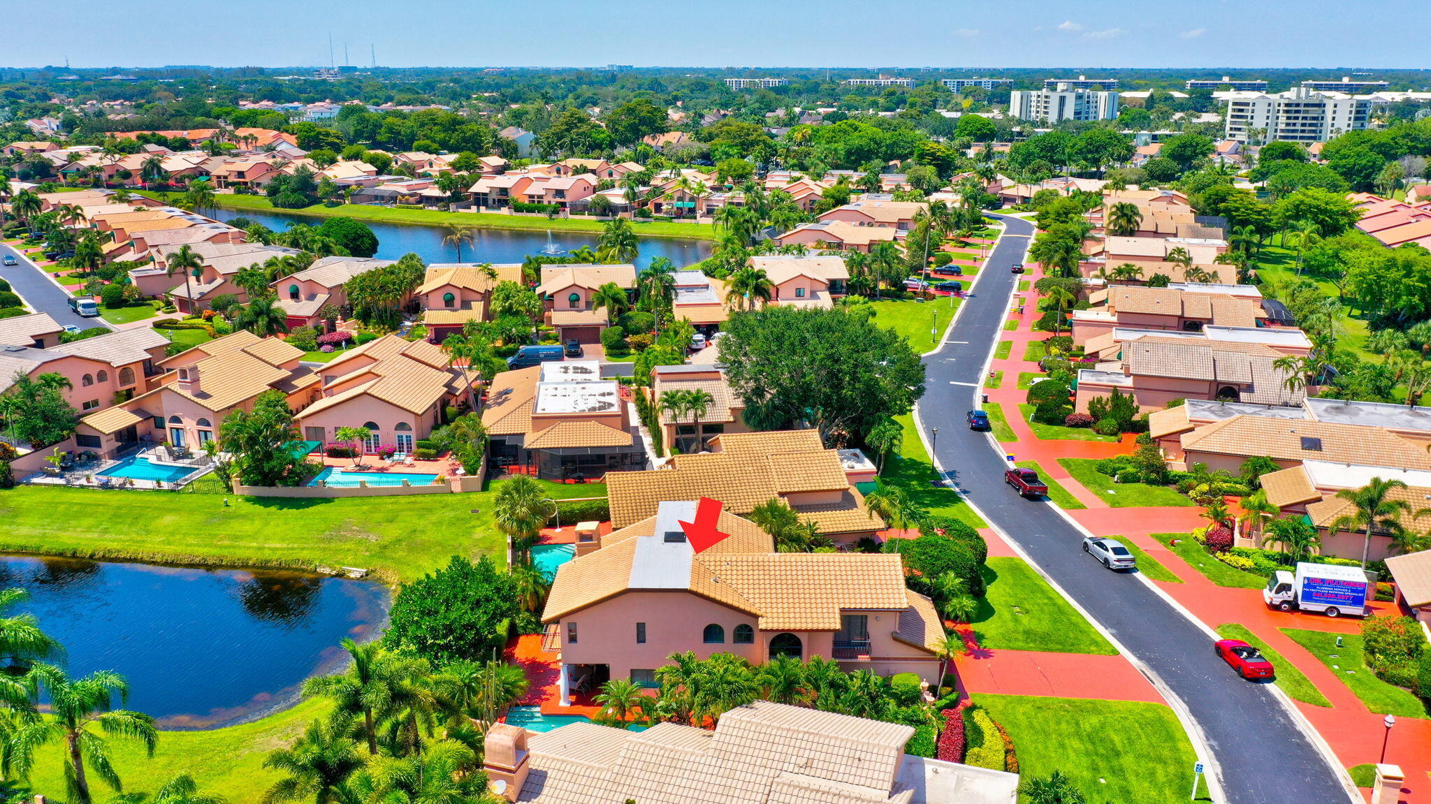 6427 Via Rosa Boca Raton, FL 33433 - Photo 76 of 80 an aerial view of residential houses with outdoor space and street view