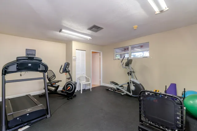 a view of a building with garden