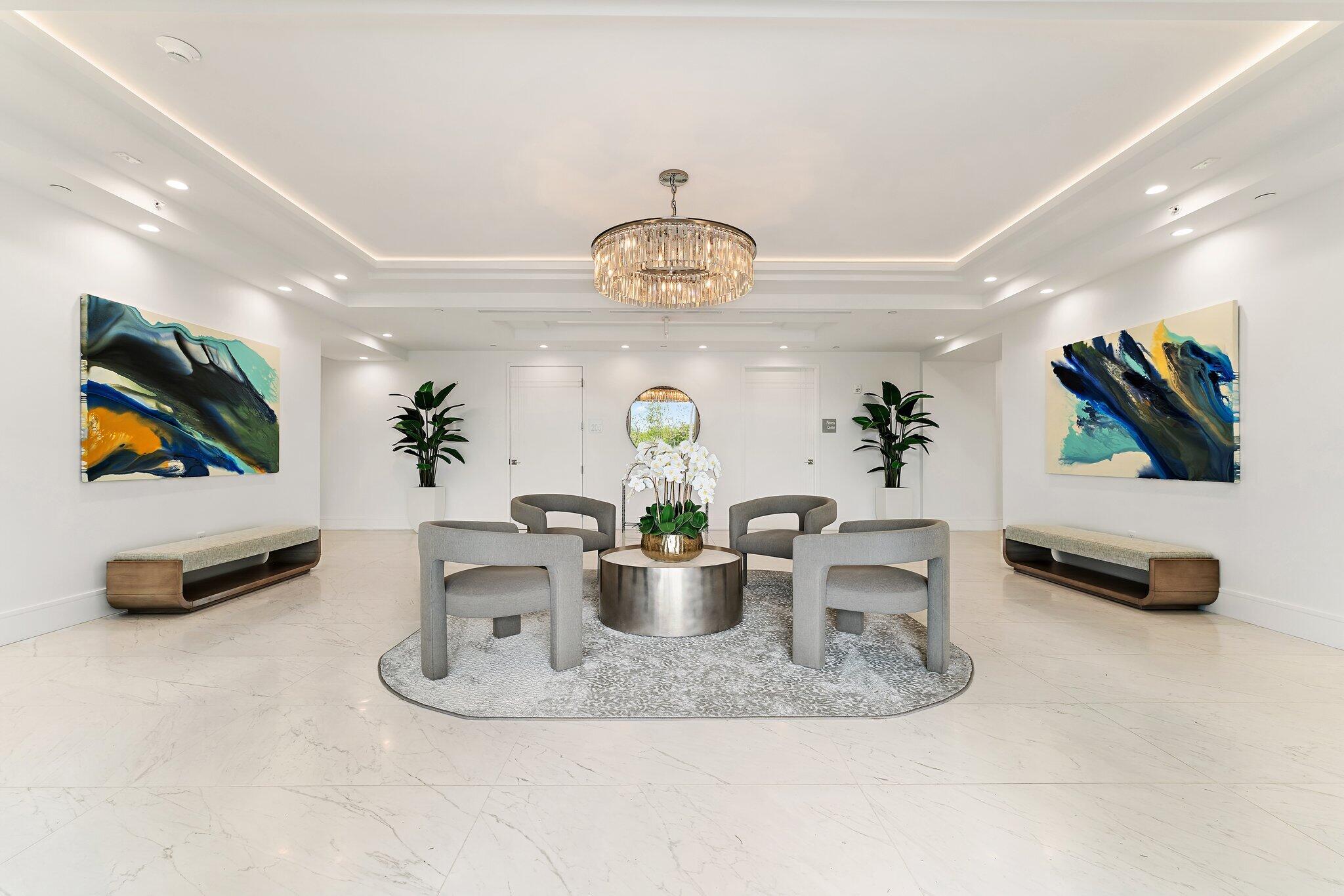 1 South Coastal Way, Unit 3030 Jupiter, FL 33477 - Photo 49 of 61 a dining room with furniture and a potted plant