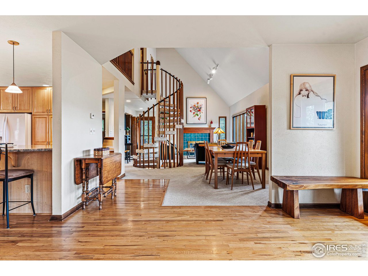 297 Broken Fence Road Boulder, CO 80302 - Photo 8 of 39 Open floorpan with vaulted ceiling on main level