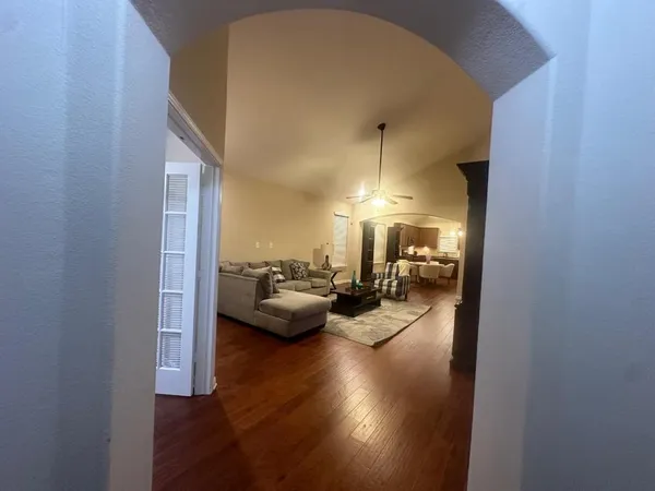 a view of living room with furniture