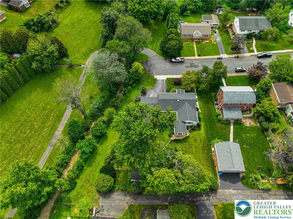 141 East Berger Street Emmaus, PA 18049 - Photo 44 of 49 an aerial view of residential house with outdoor space and trees all around