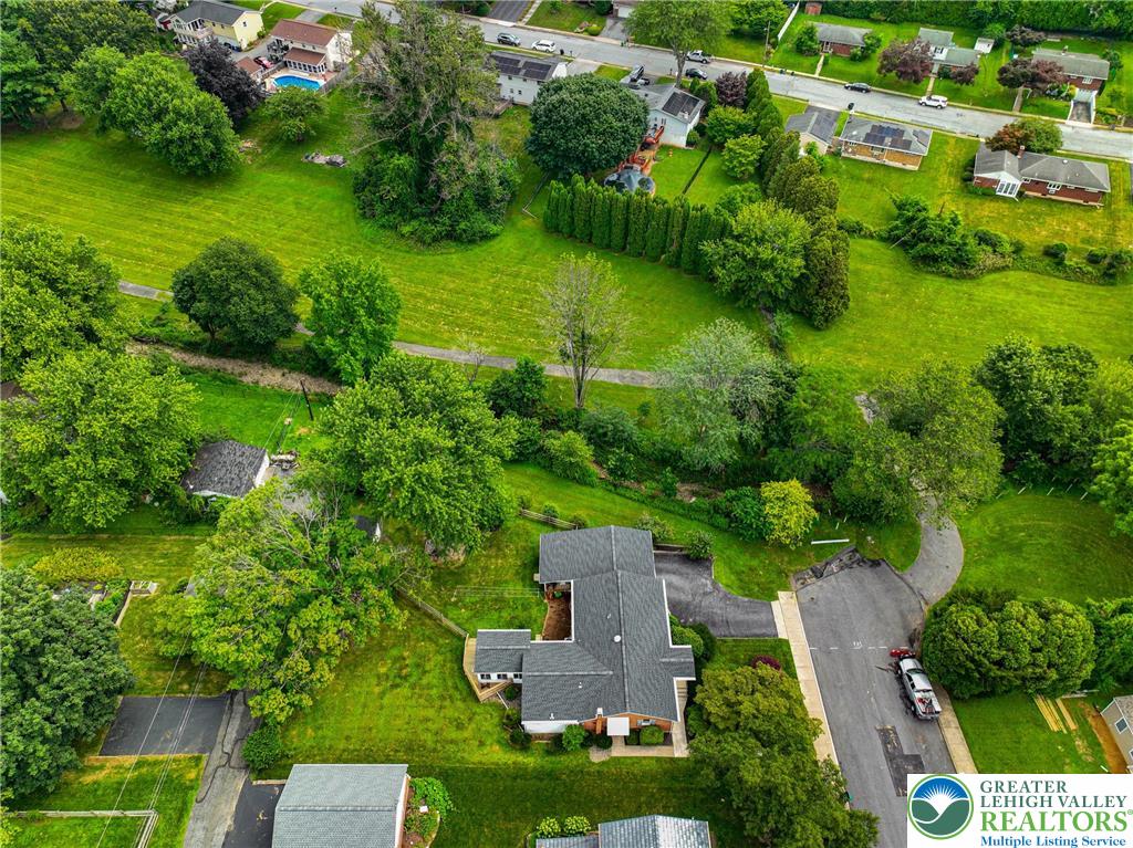 141 East Berger Street Emmaus, PA 18049 - Photo 46 of 49 an aerial view of residential houses with outdoor space and trees all around