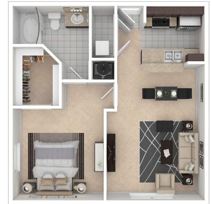 2345 Sage Road, Unit 143 Houston, TX 77056 - Photo 5 of 19 a view of a building with car parked