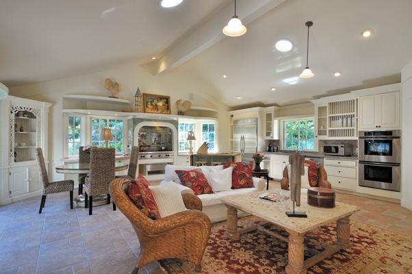 2516 Sycamore Canyon Road Montecito, CA 93108 - Photo 1 of 15 a living room with fireplace furniture and a wooden floor