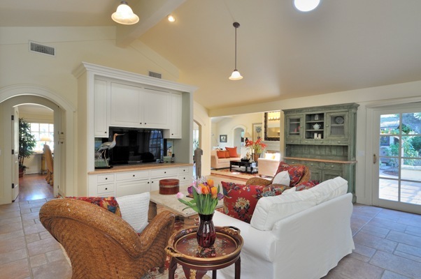 2516 Sycamore Canyon Road Montecito, CA 93108 - Photo 4 of 15 a living room with furniture and a flat screen tv
