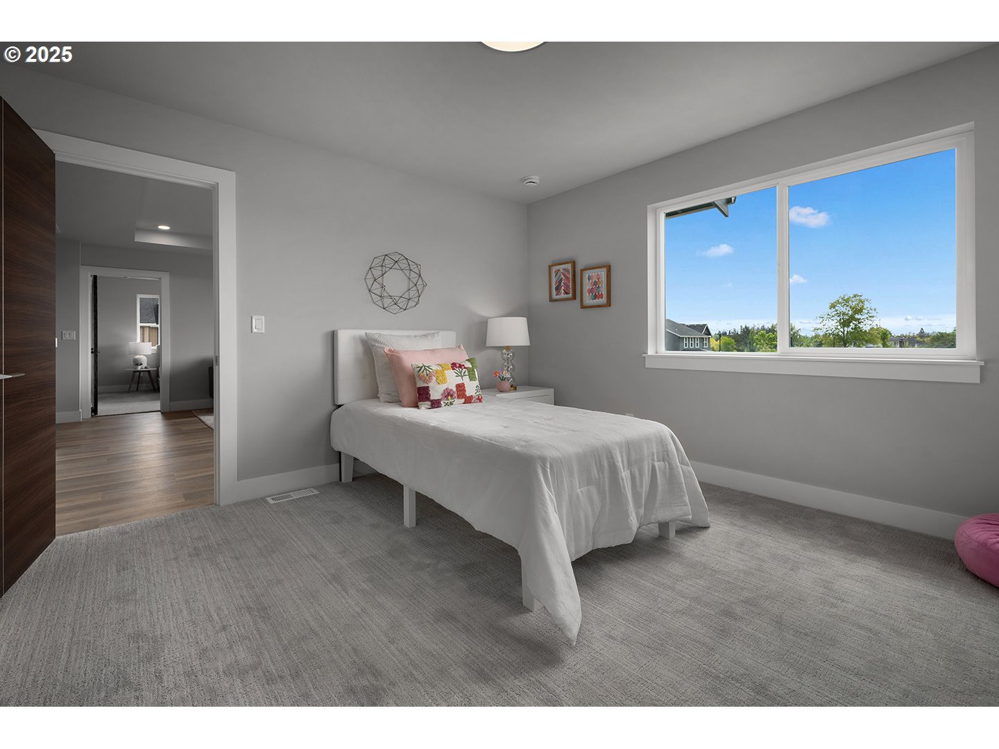 7083 Southwest Alder Lane Wilsonville, OR 97070 - Photo 30 of 35 a bedroom with a bed and window