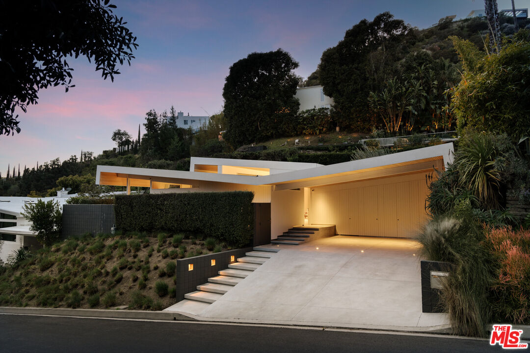 a view of outdoor space with garden