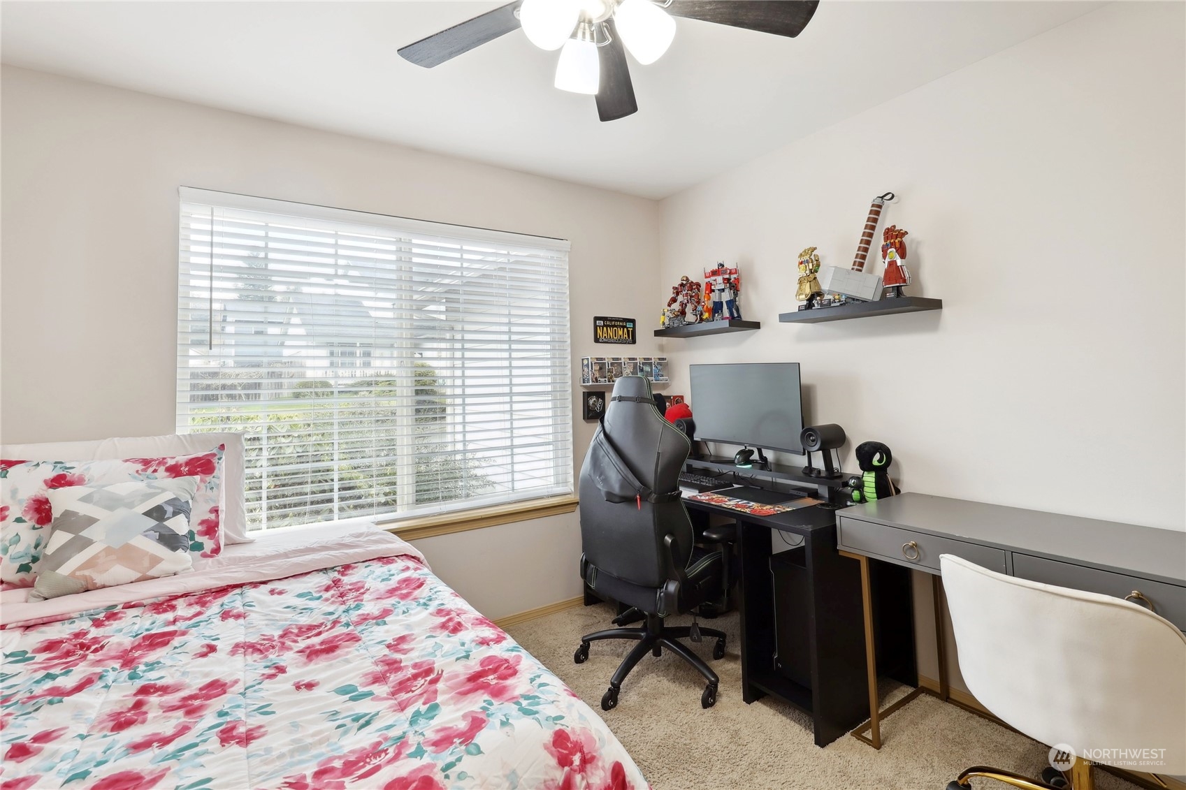 2977 Lowren Loop Port Orchard, WA 98366 - Photo 25 of 33 a bedroom with a bed and a desk