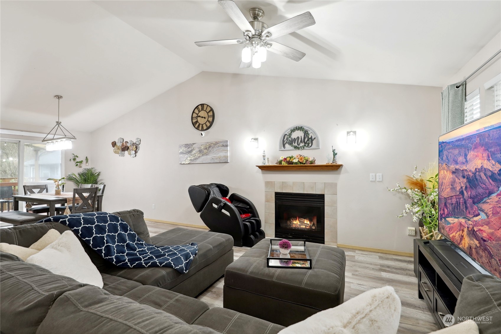 2977 Lowren Loop Port Orchard, WA 98366 - Photo 5 of 33 a living room with furniture and a fireplace