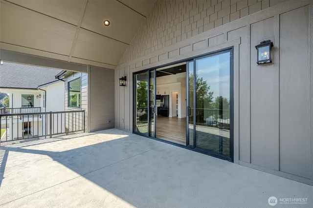 a view of an front door