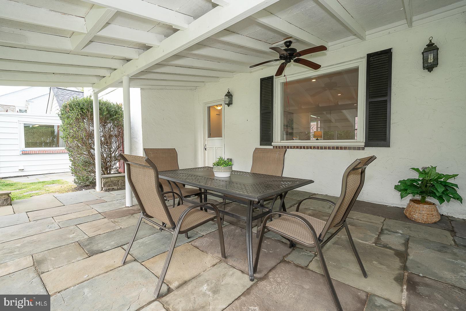 436 Penn Valley Road Penn Valley, PA 19072 - Photo 73 of 76 Rear, Covered Flagstone Patio