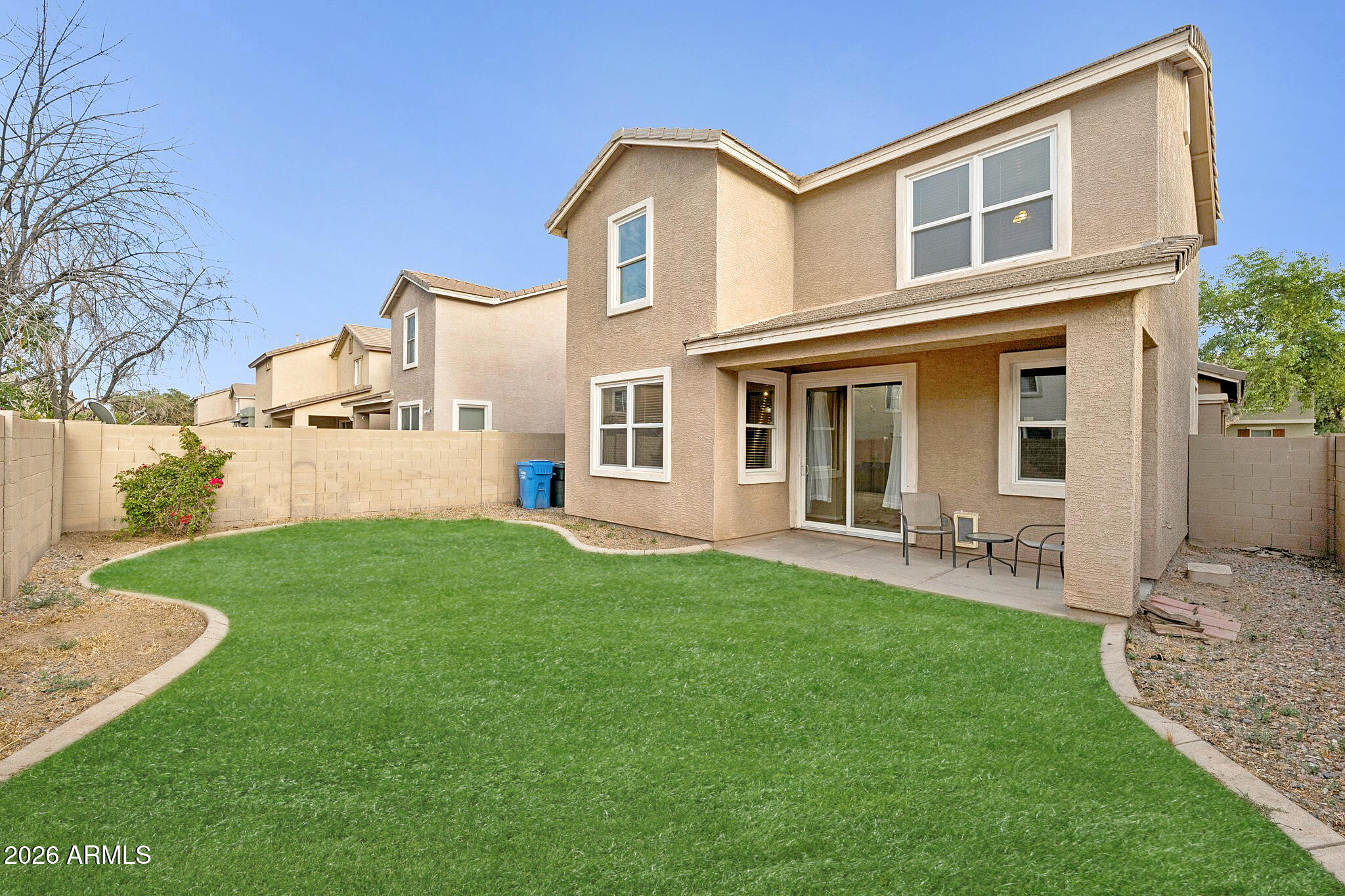 2226 East Fraktur Road Phoenix, AZ 85040 - Photo 4 of 68 Backyard (grass virtually enhanced)
