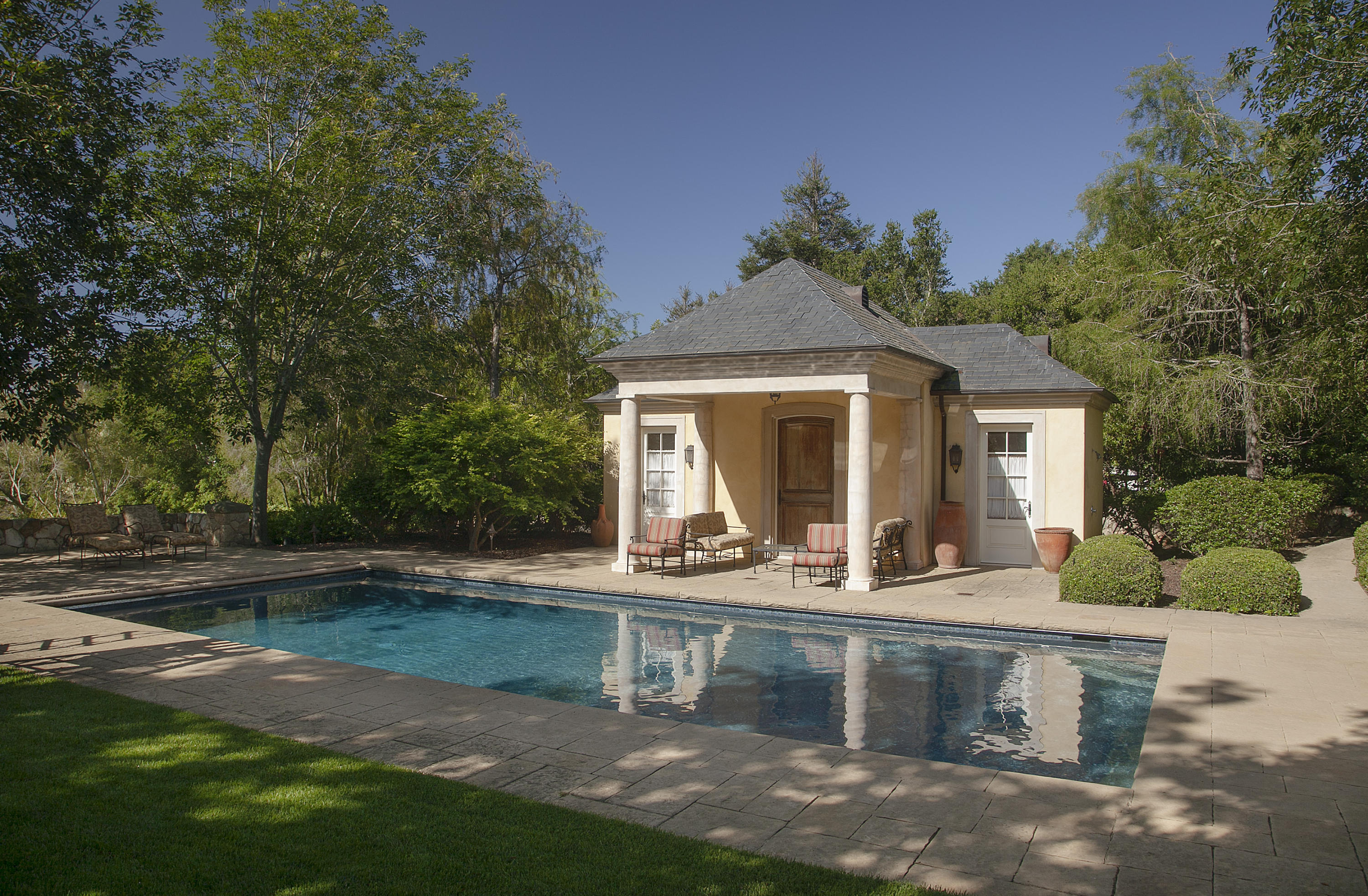 690 Picacho Lane Montecito, CA 93108 - Photo 16 of 22 a front view of a house with garden