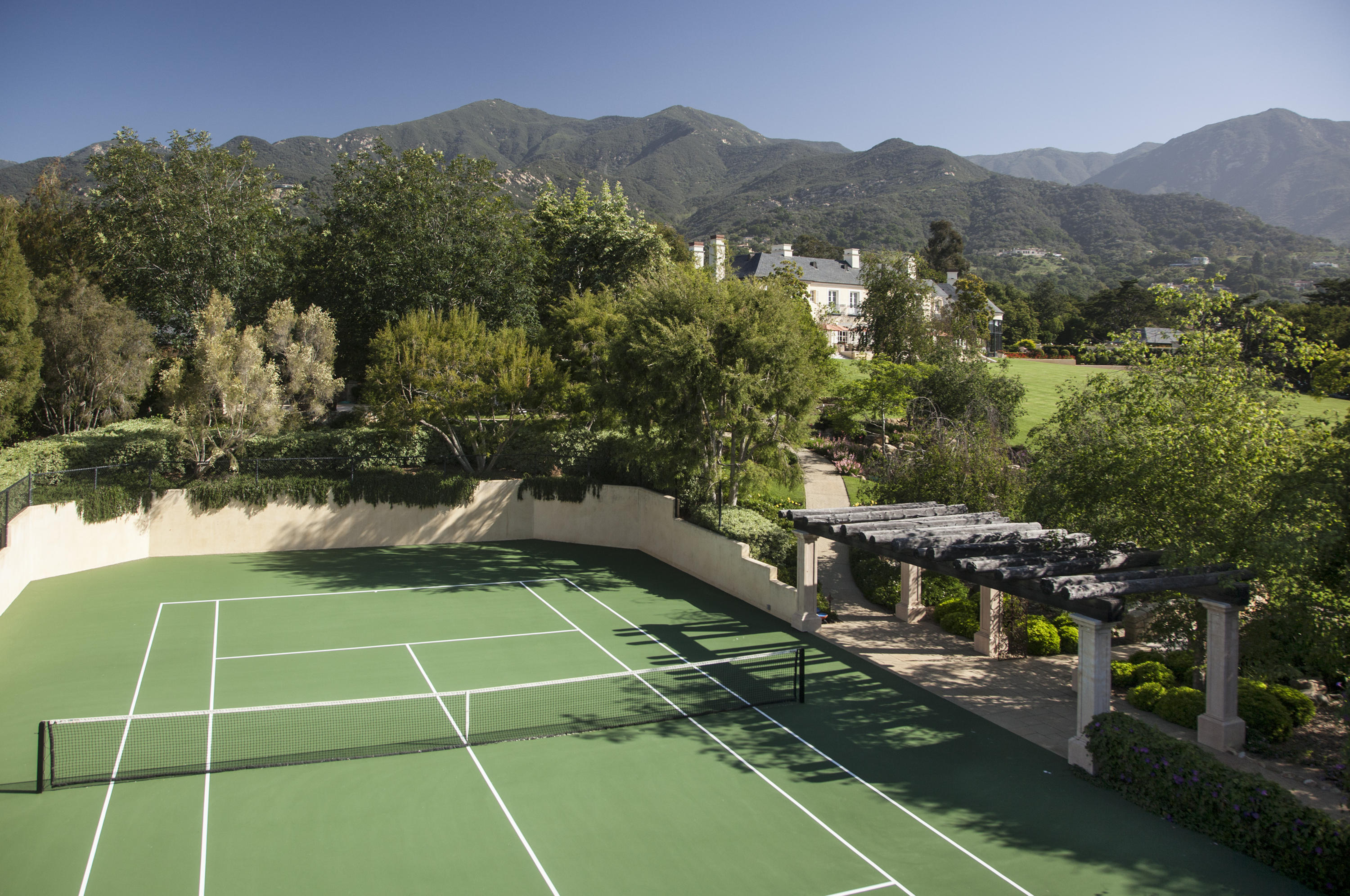 690 Picacho Lane Montecito, CA 93108 - Photo 3 of 22 a view of a tennis court
