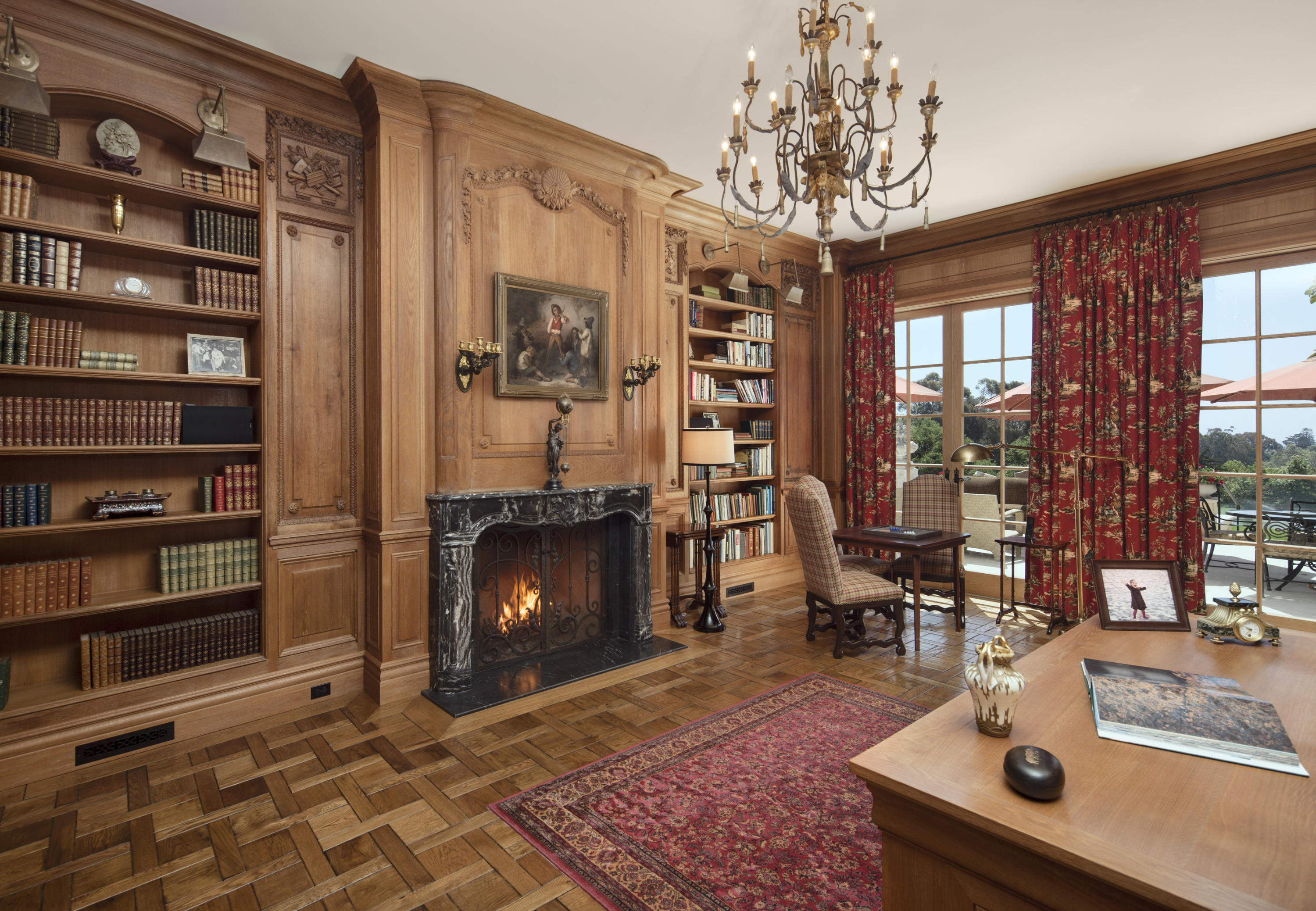 690 Picacho Lane Montecito, CA 93108 - Photo 10 of 22 a living room with furniture and a fireplace