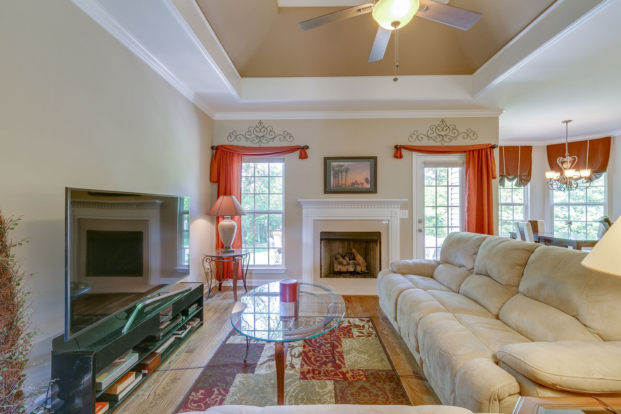 1104 Golf View Way Spring Hill, TN 37174 - Photo 6 of 31 a living room with furniture and a fireplace