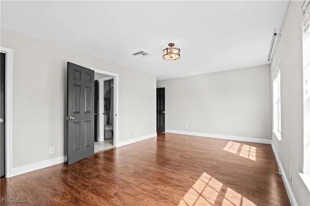 a view of an empty room