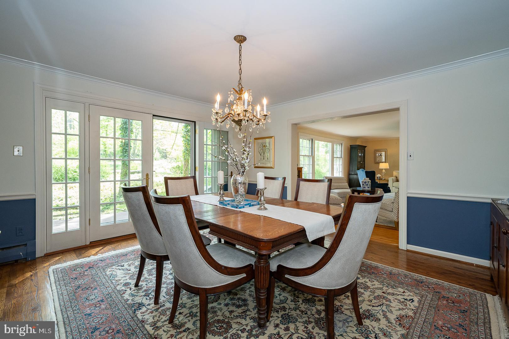 340 Chester Road Devon, PA 19333 - Photo 14 of 48 a view of a dining room with furniture window and wooden floor