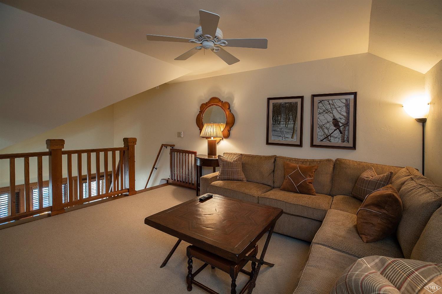404 Cresta Road Edwards, CO 81632 - Photo 20 of 25 a living room with furniture and a ceiling fan