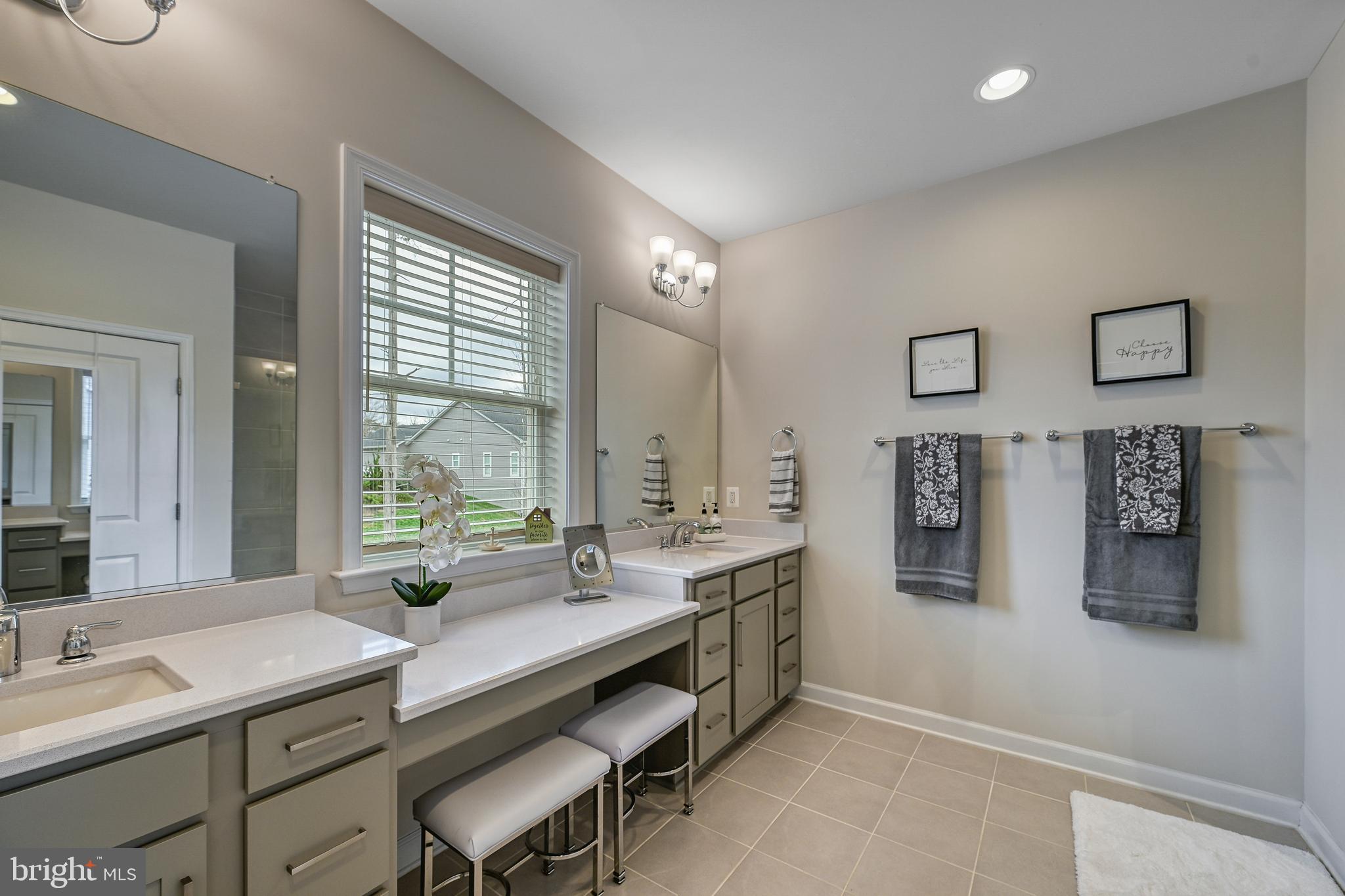 287 Sunset Loop Mineral, VA 23117 - Photo 49 of 112 Primary Bathroom w/2 Vanities + Makeup Area