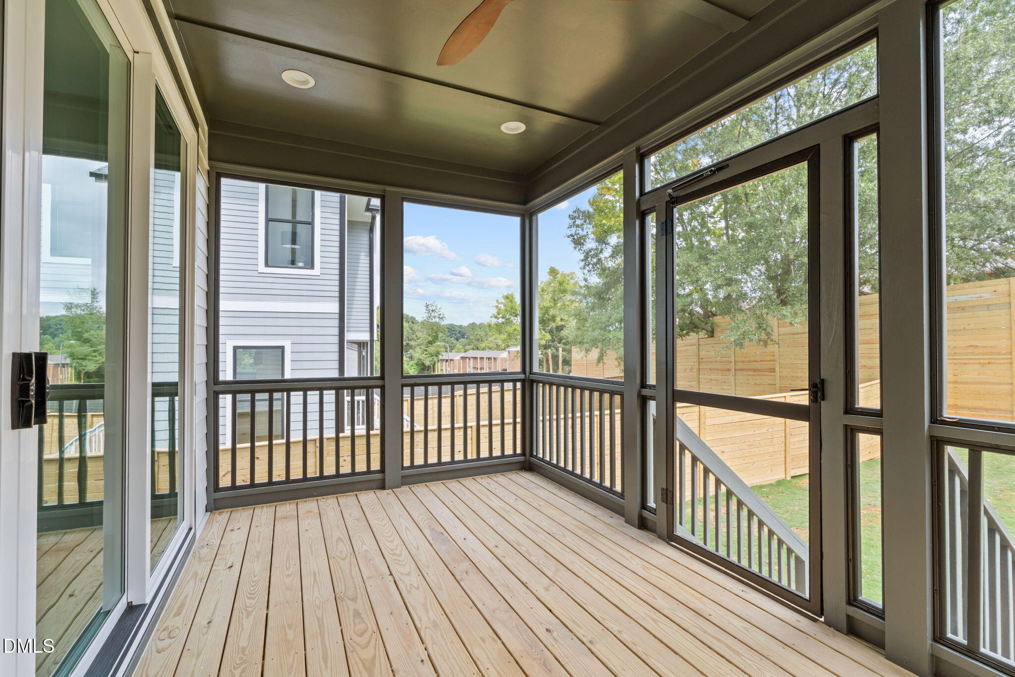 1012 Addison Place Raleigh, NC 27610 - Photo 14 of 56 a view of a balcony with wooden floor