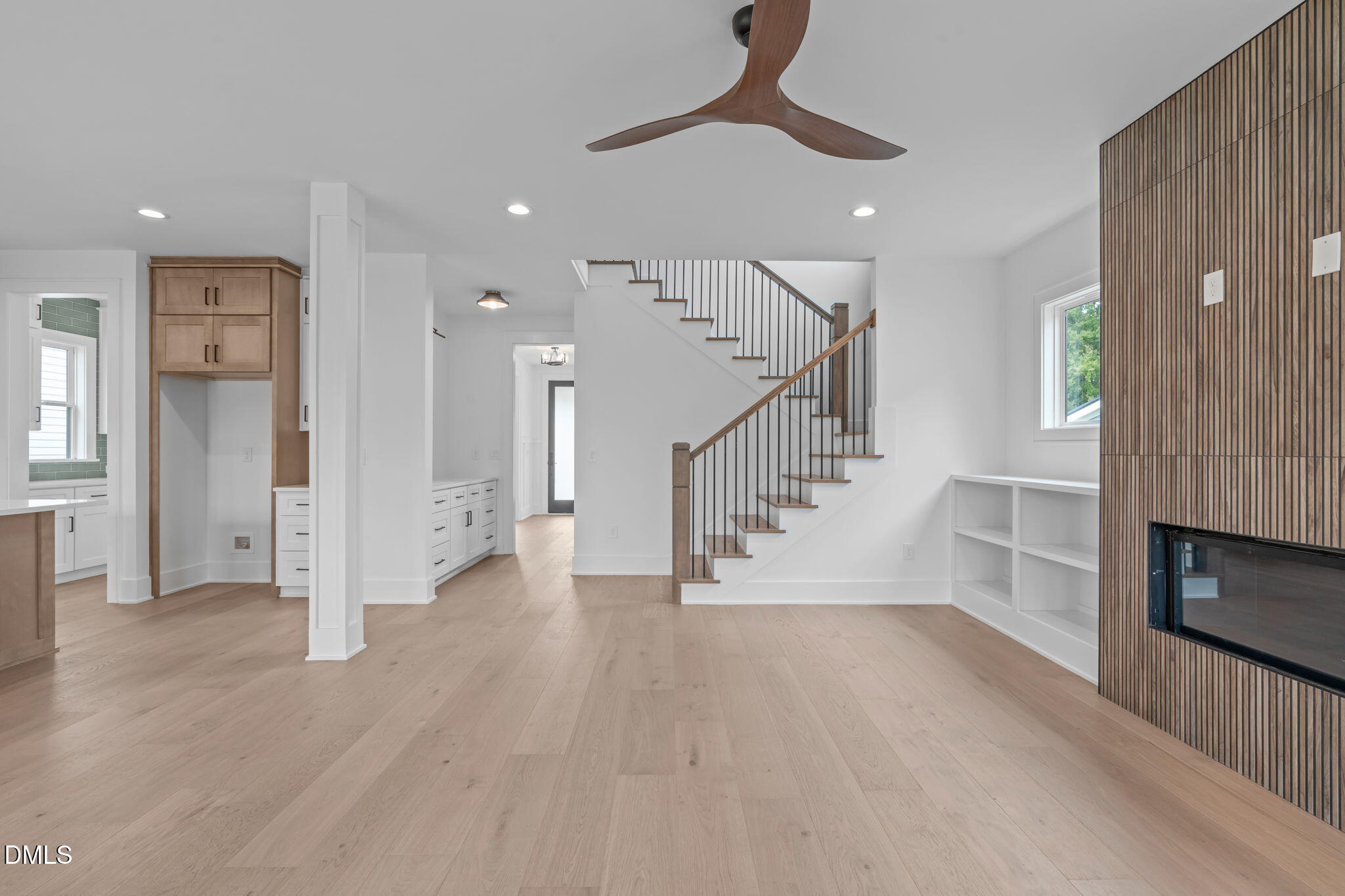 1012 Addison Place Raleigh, NC 27610 - Photo 16 of 56 a view of entryway and hall with wooden floor