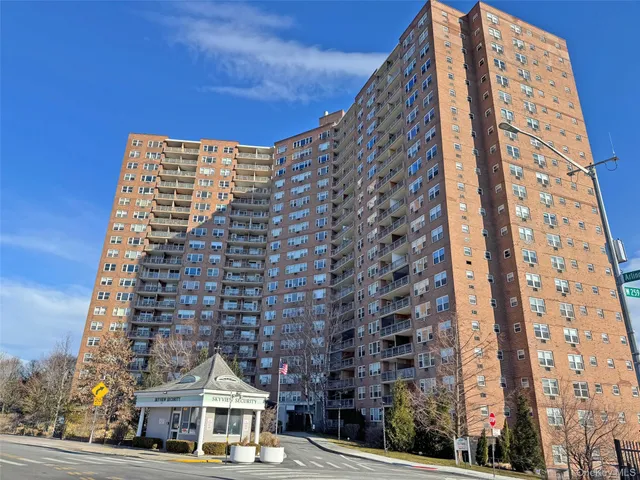 a front view of a building