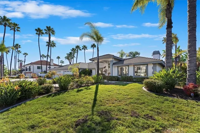 a view of a house with a patio
