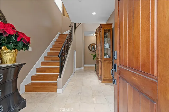 a view of entryway with stairs