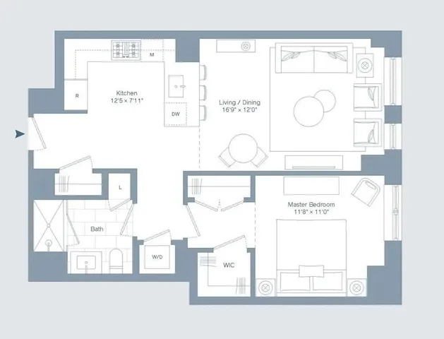 a picture of a bathroom with a window