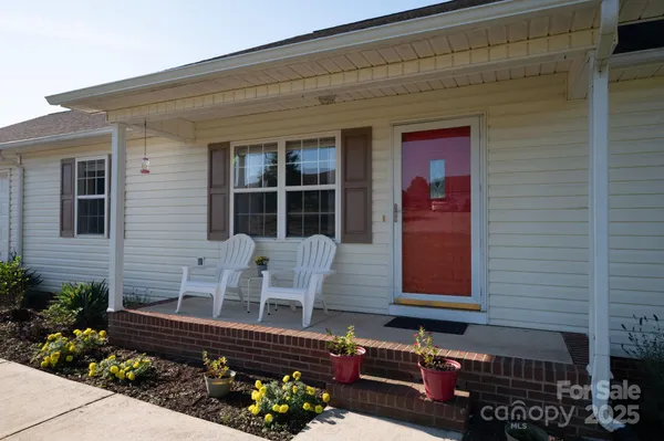 a front view of a house