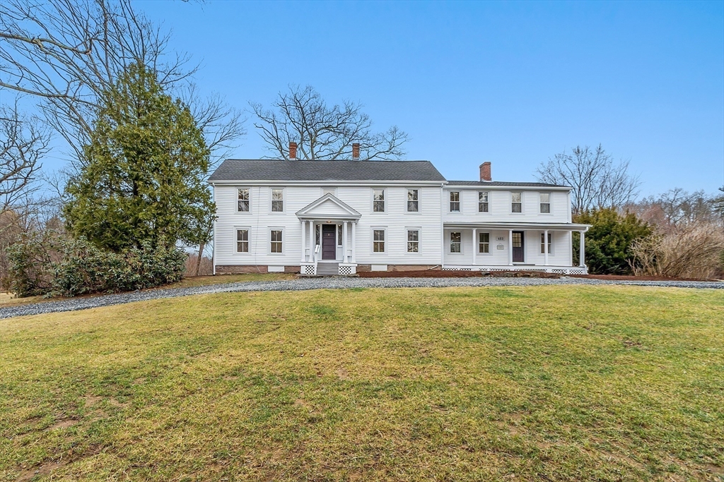 453 Main Street Northborough, MA 01532 - Photo 3 of 42 a front view of a house with swimming pool