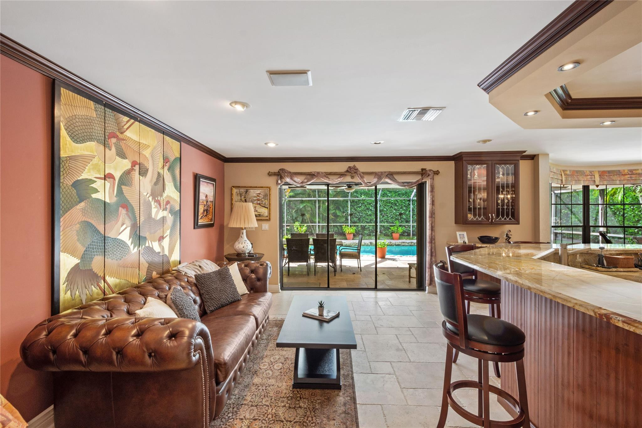 6832 Viento Way Boca Raton, FL 33433 - Photo 4 of 31 a living room with furniture and a large window