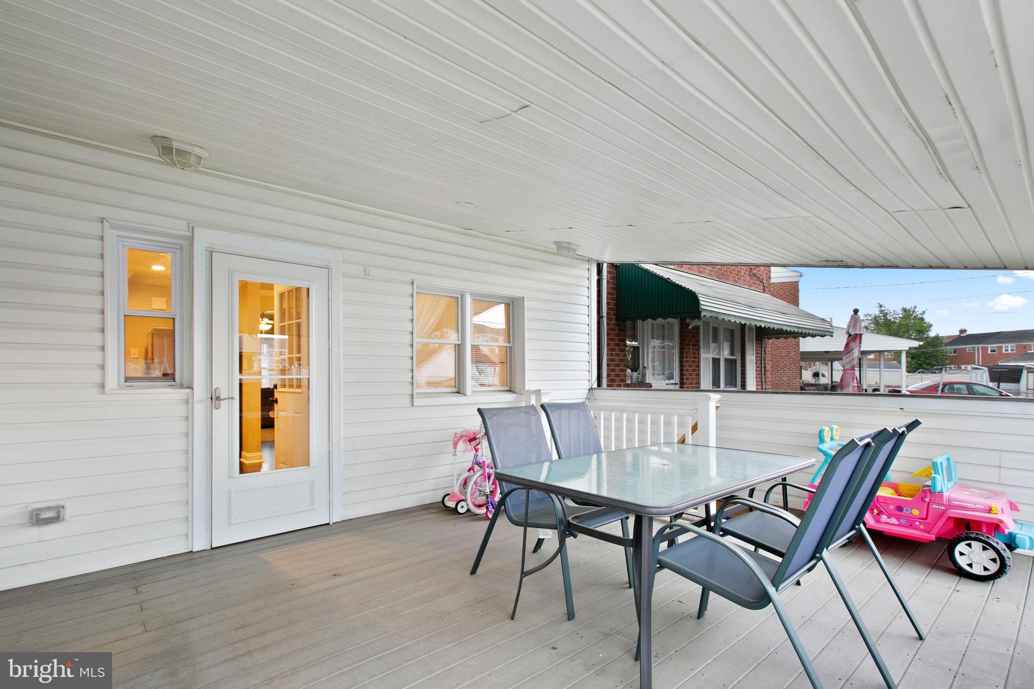 8054 Wallace Road Dundalk, MD 21222 - Photo 5 of 31 Covered back porch