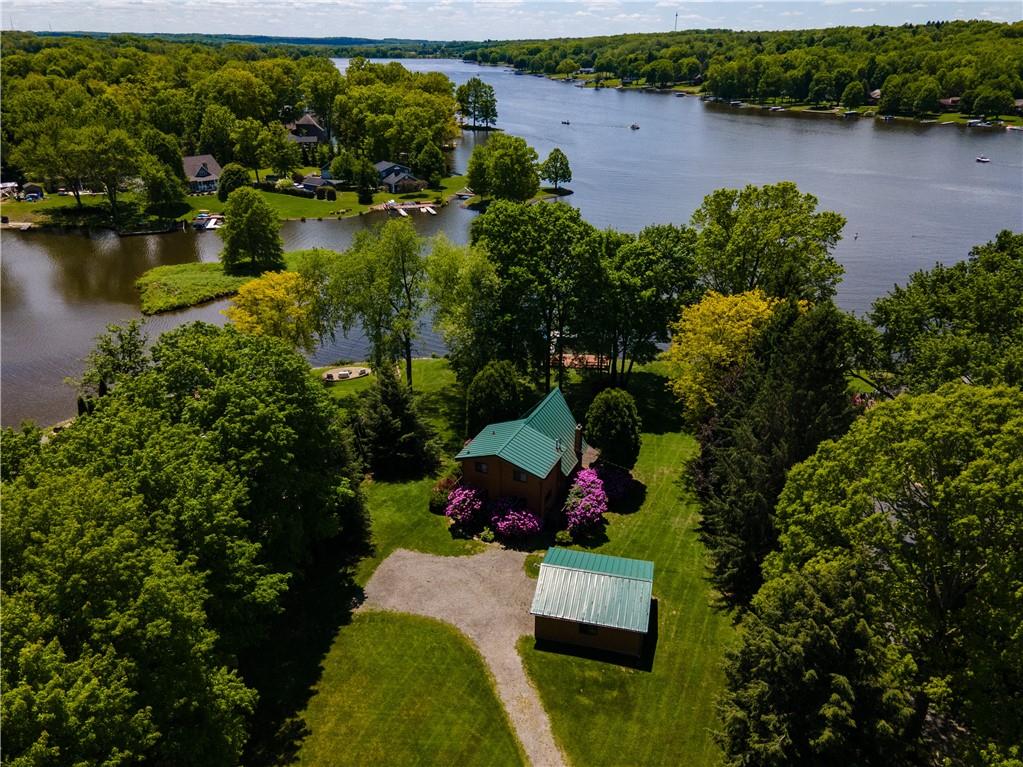 374 Latonka Drive Mercer, PA 16137 - Photo 2 of 50 an aerial view of a house with a lake view
