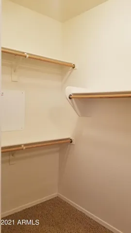 a close view of closet