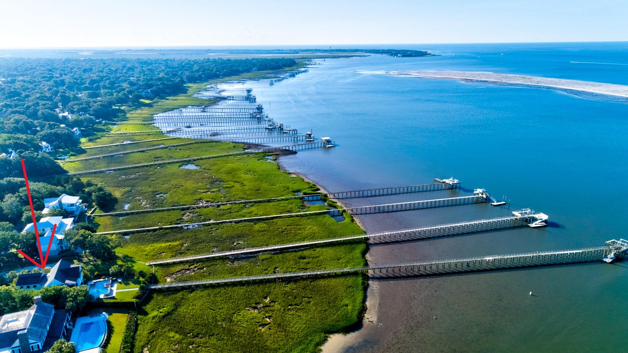 108 Beach Street Mount Pleasant, SC 29464 - Photo 3 of 14 108 Beach v2 Drone - 001 - arrow