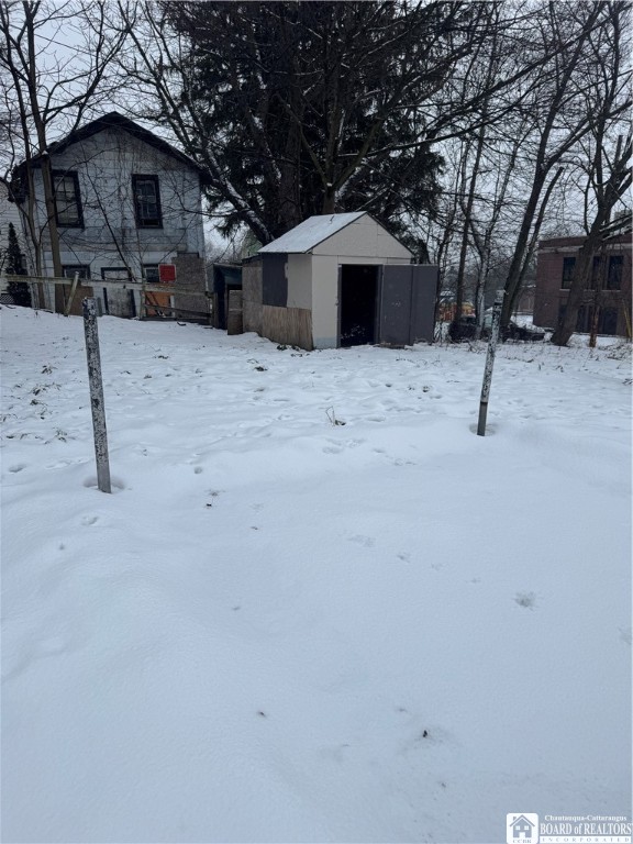 617 Spring Street Jamestown, NY 14701 - Photo 3 of 22 Backyard with Shed