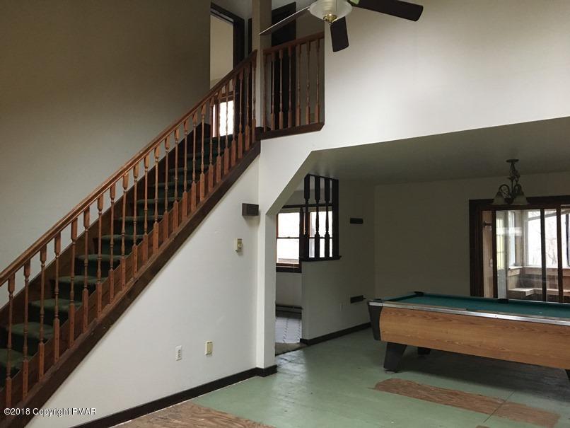 Living room and dining room