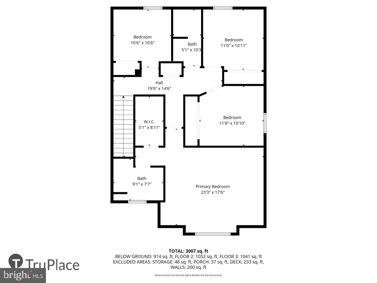 6418 Sligo Mill Road Takoma Park, MD 20912 - Photo 39 of 40 Floor plan of the second floor