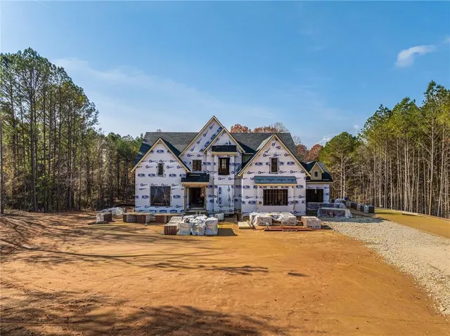 a view of a house with a patio
