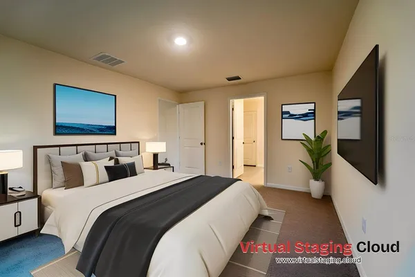 a view of an empty room