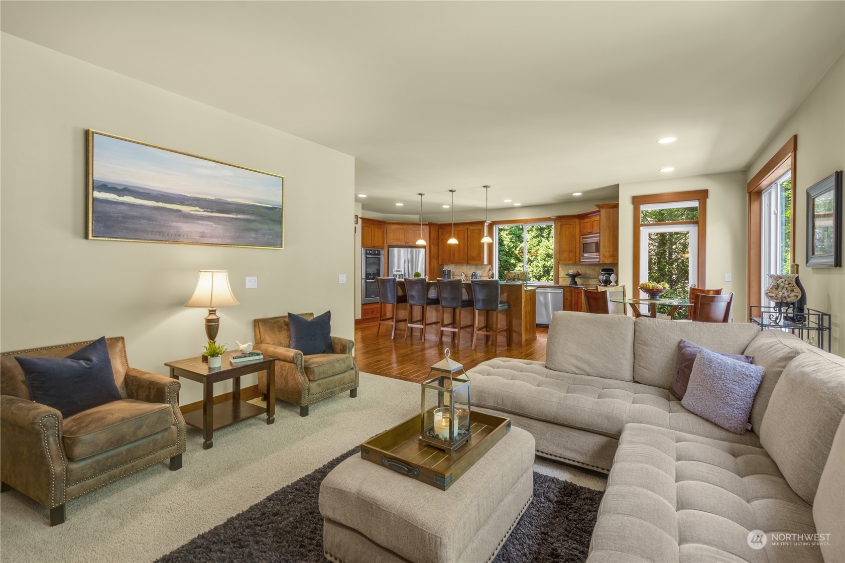 4205 221st Place Southeast Bothell, WA 98021 - Photo 18 of 32 a living room with furniture and a large window