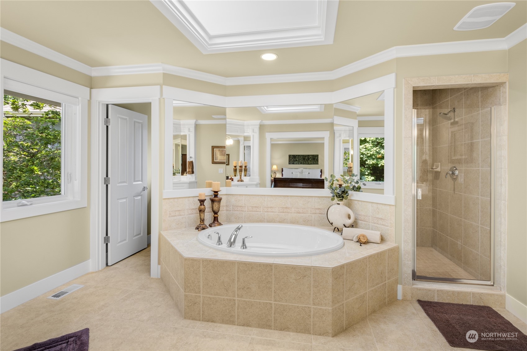 4205 221st Place Southeast Bothell, WA 98021 - Photo 22 of 32 a spacious bathroom with a tub shower and sink