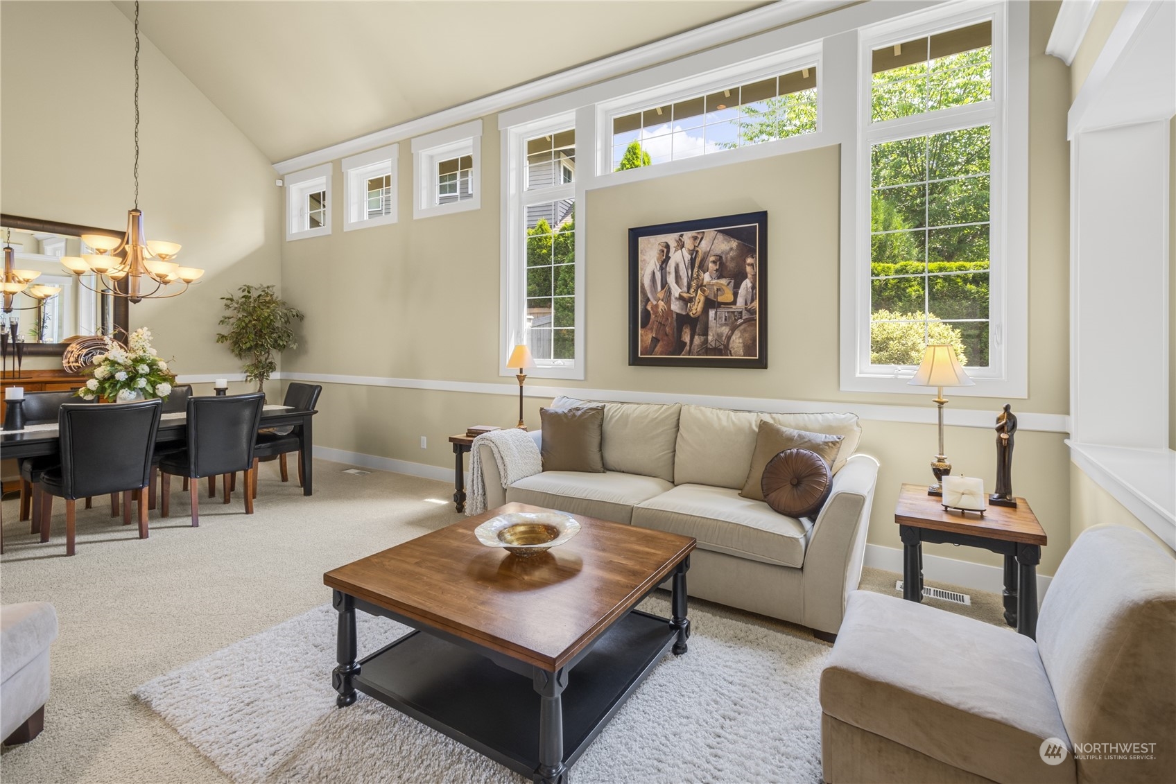 4205 221st Place Southeast Bothell, WA 98021 - Photo 7 of 32 a living room with furniture a table and a large window