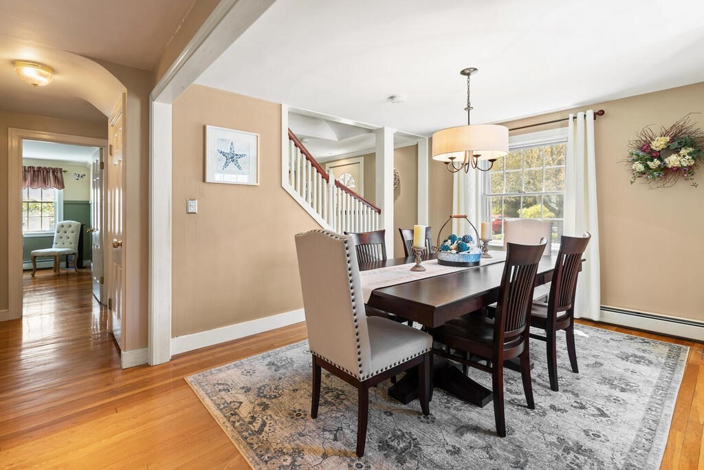 81 Baxter Street Melrose, MA 02176 - Photo 10 of 33 a view of a dining room with furniture window and wooden floor