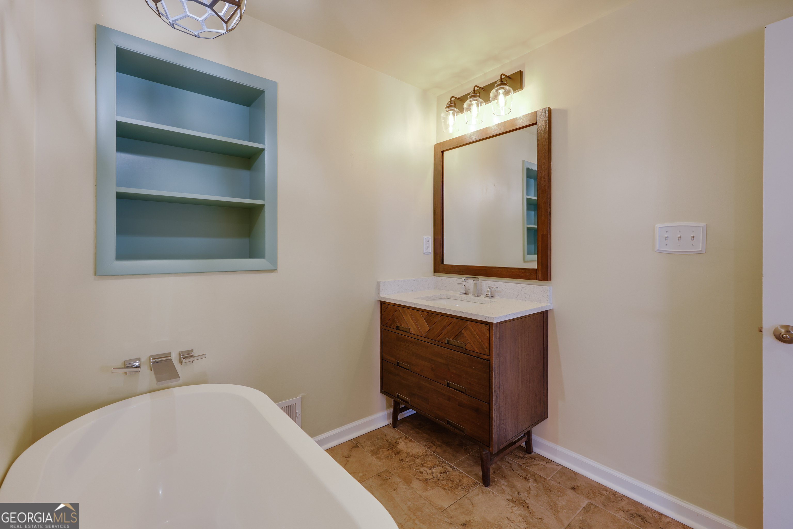 206 Fortson Drive Athens, GA 30606 - Photo 33 of 48 a bathroom with a sink and a mirror
